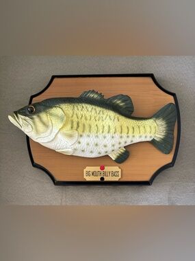 Big Mouth Billy Bass 1999 Gemmy Industries Singing Fish Plaque *Movement Issue